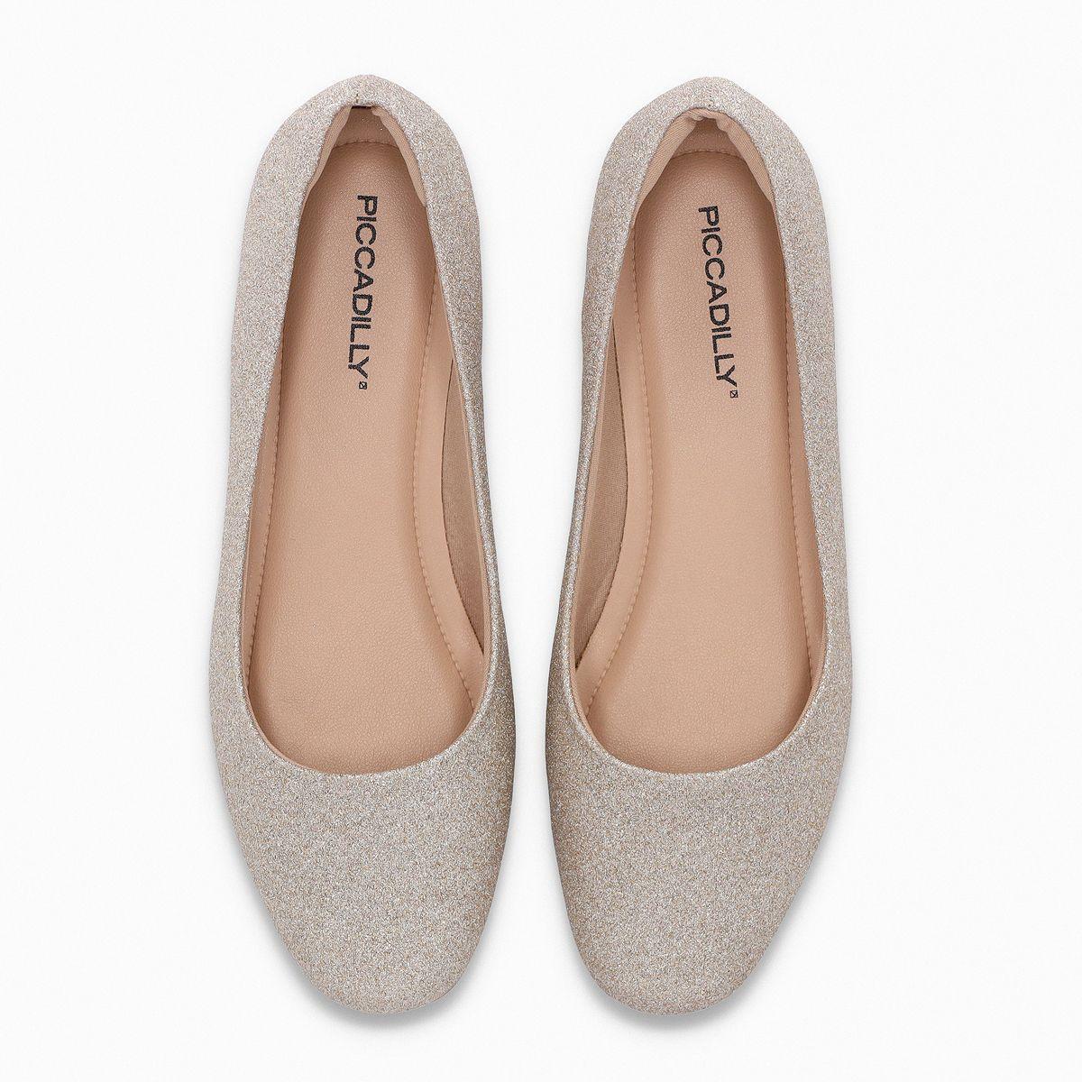Ballerina Mujer Champagne/Glitter Raquel Piccadilly-1