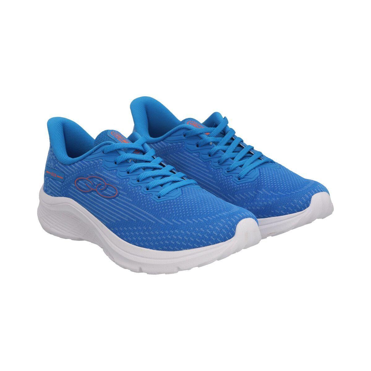 Zapatilla Infantil Azul/Naranja Delta Olympikus -4