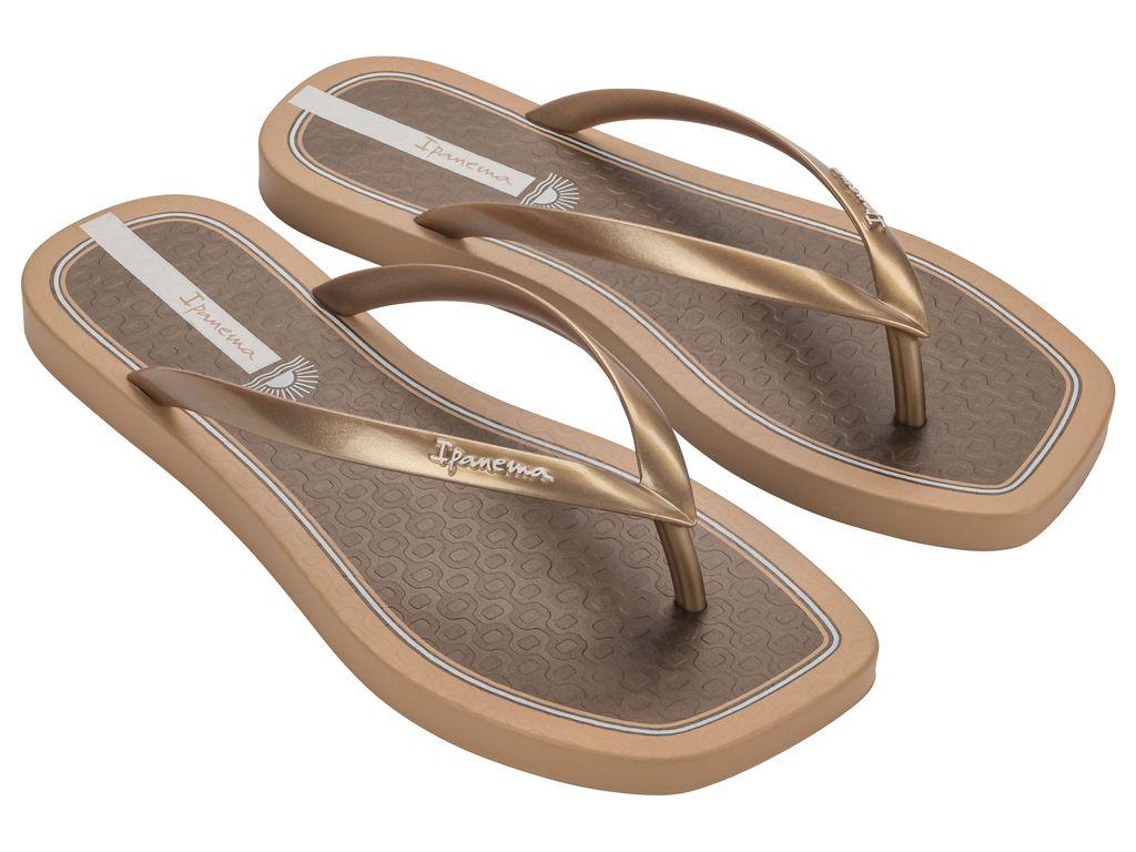 Sandalia Mujer Beige/Bronce Edge Glam Ipanema-1