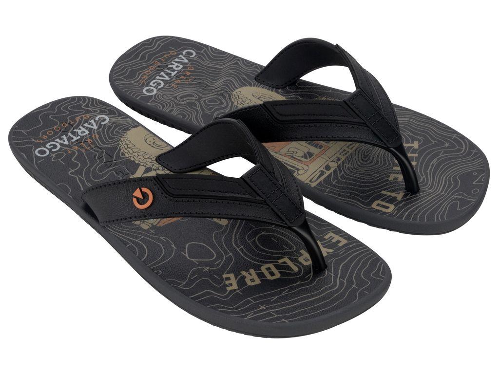 Sandalia Hombre Negro/Gris Dakar Cartago-4