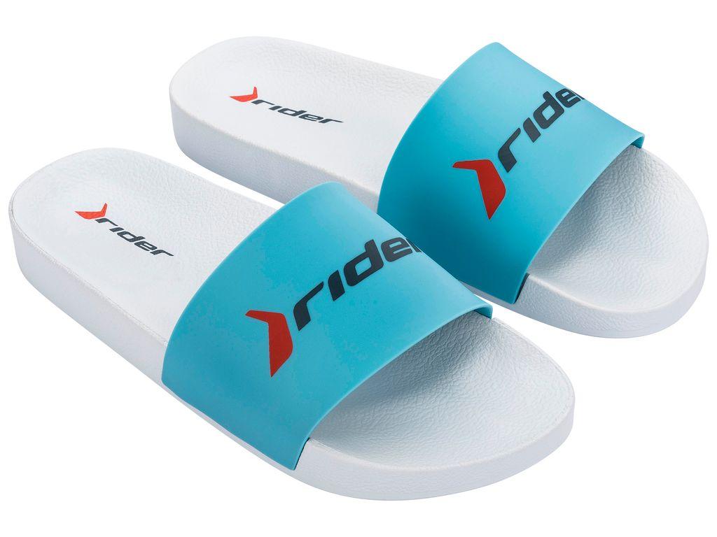 Sandalia Mujer Blanco/Azul Full Basic Rider-1