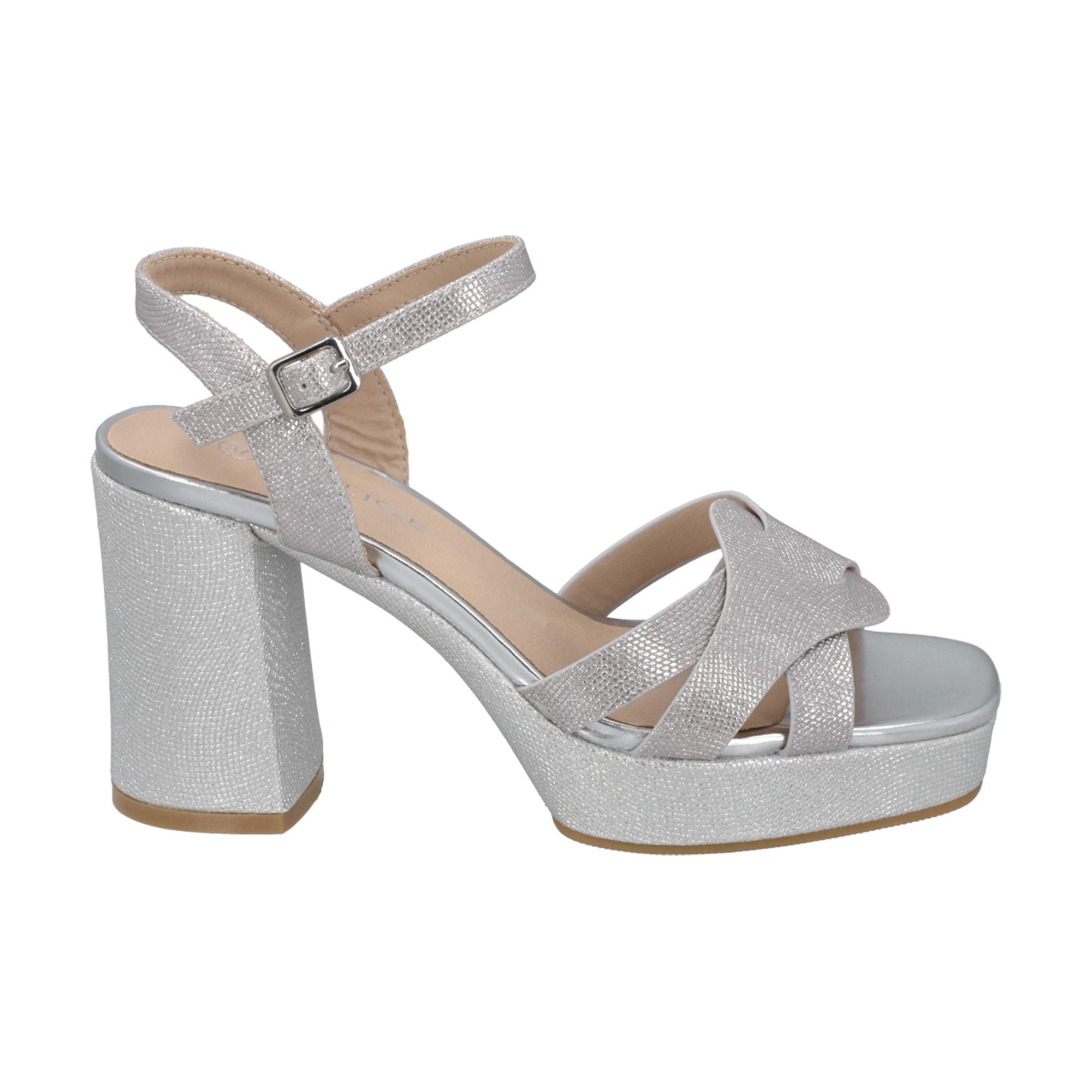 Sandalia Mujer Plata/Snake Nila Police-0