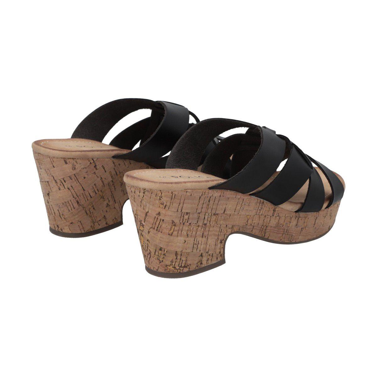 Sandalia Mujer Negro Flora Police-3