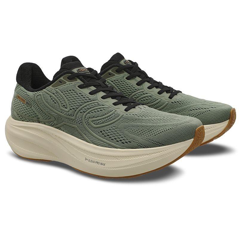 Zapatilla Running Mujer Corre MAX Verde-1