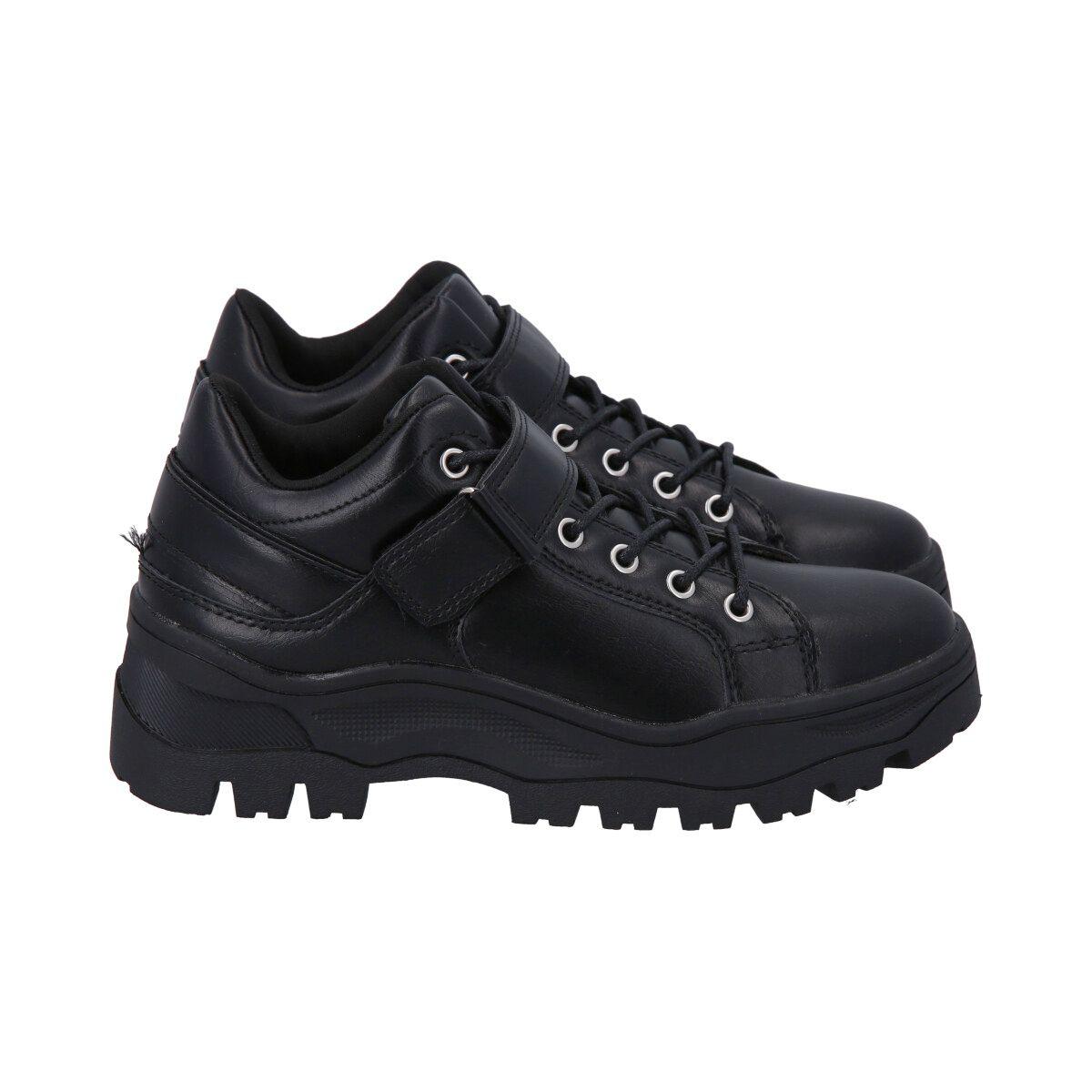 Zapatilla Mujer Negro Solid Police-2