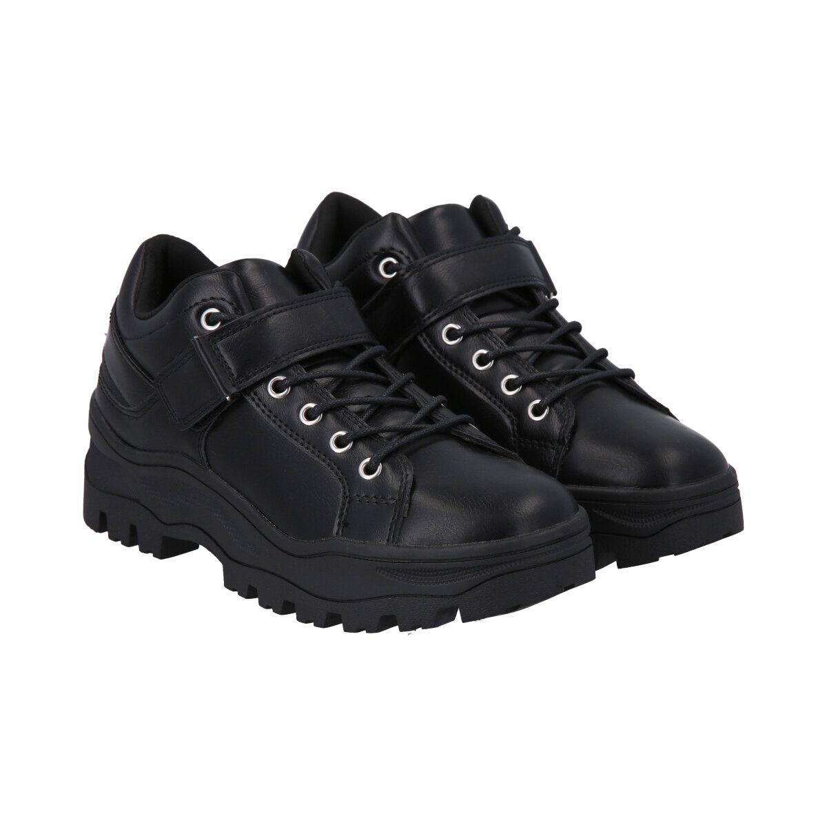 Zapatilla Mujer Negro Solid Police-3