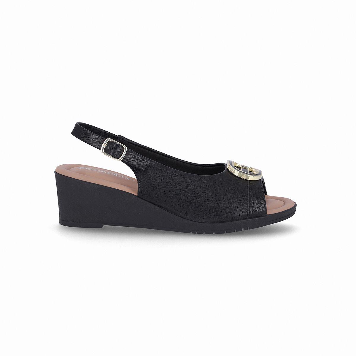 Sandalia Mujer Negro Carla Piccadilly-2