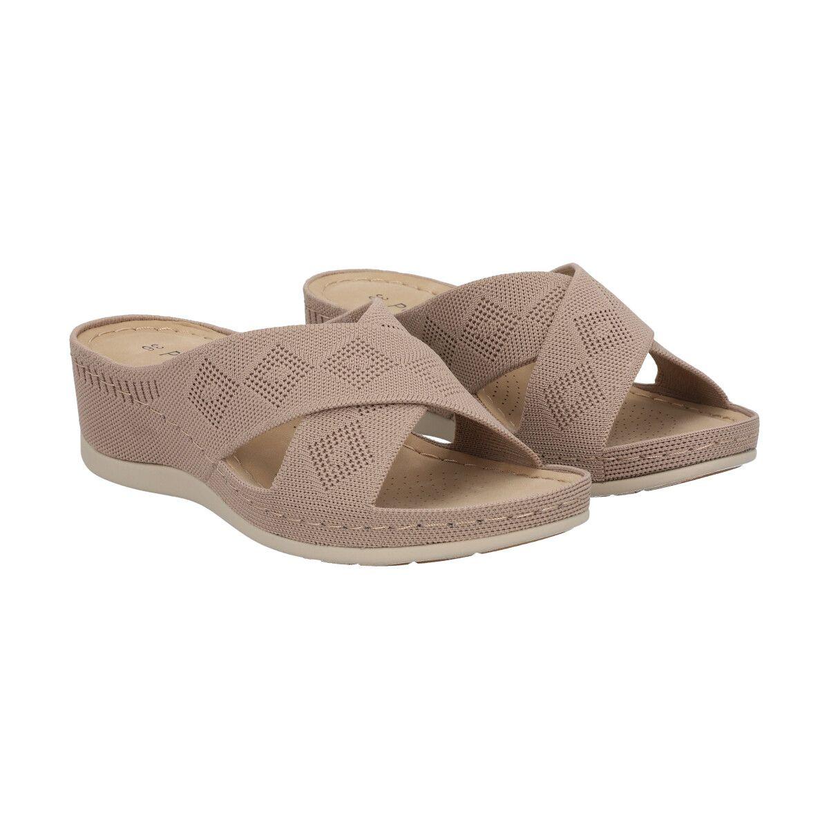 Sandalia Mujer Camel Juana  Police-2