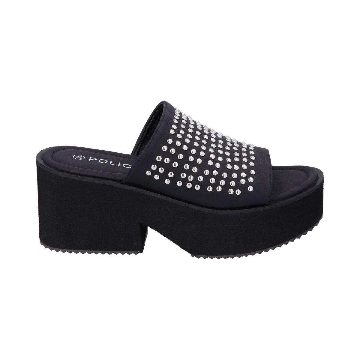 Sandalia Mujer Negro Fast Police-0