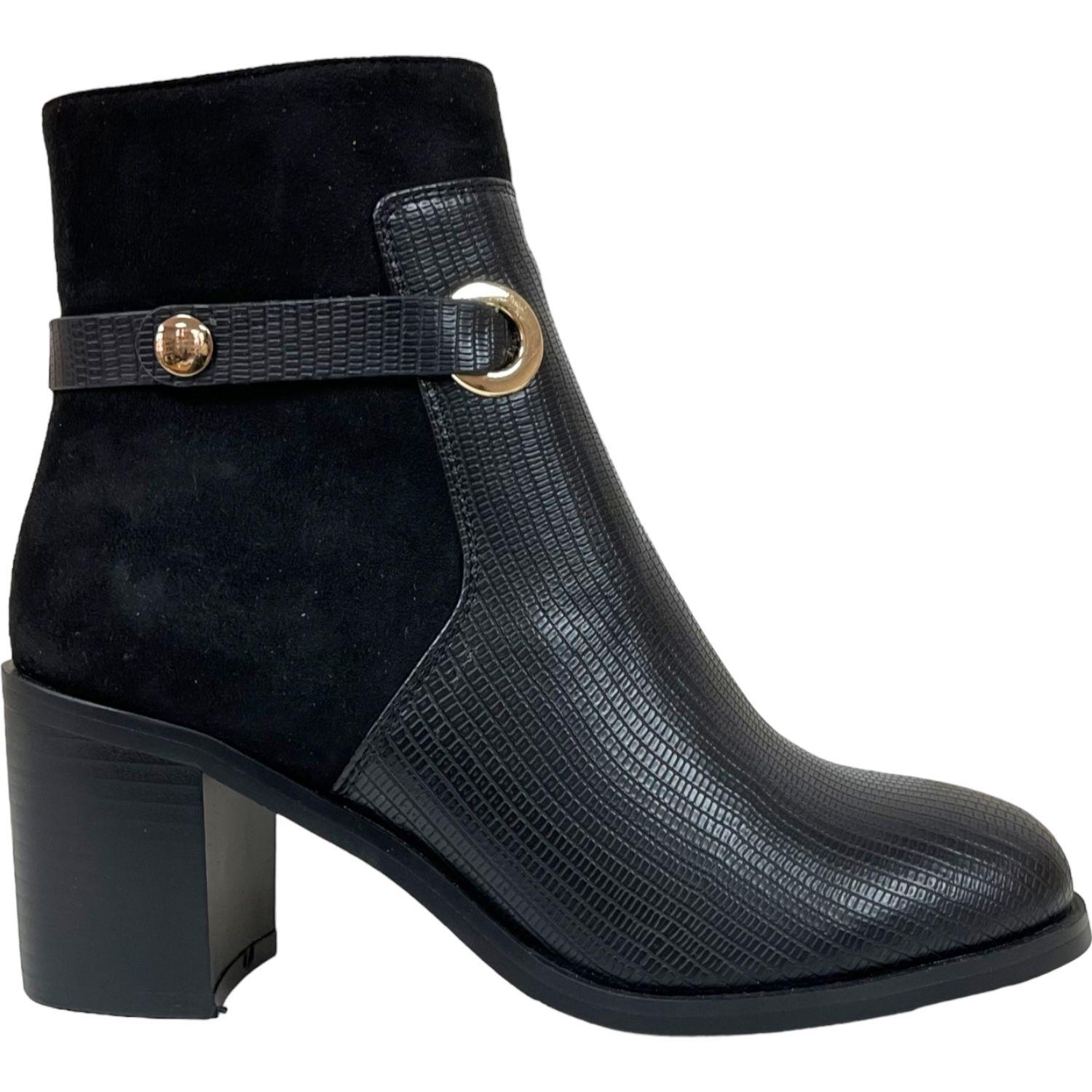 Botin Mujer Negro Marbella Detogni-0