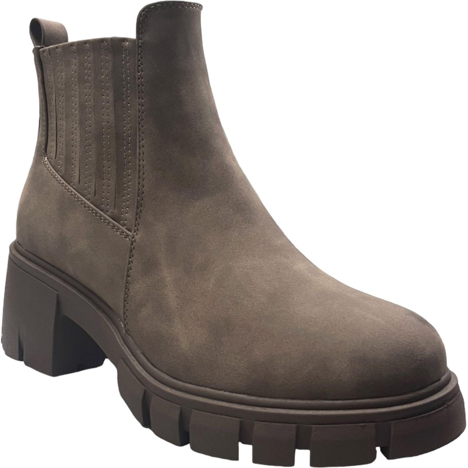 Botin Mujer Camel Venecia Detogni-1