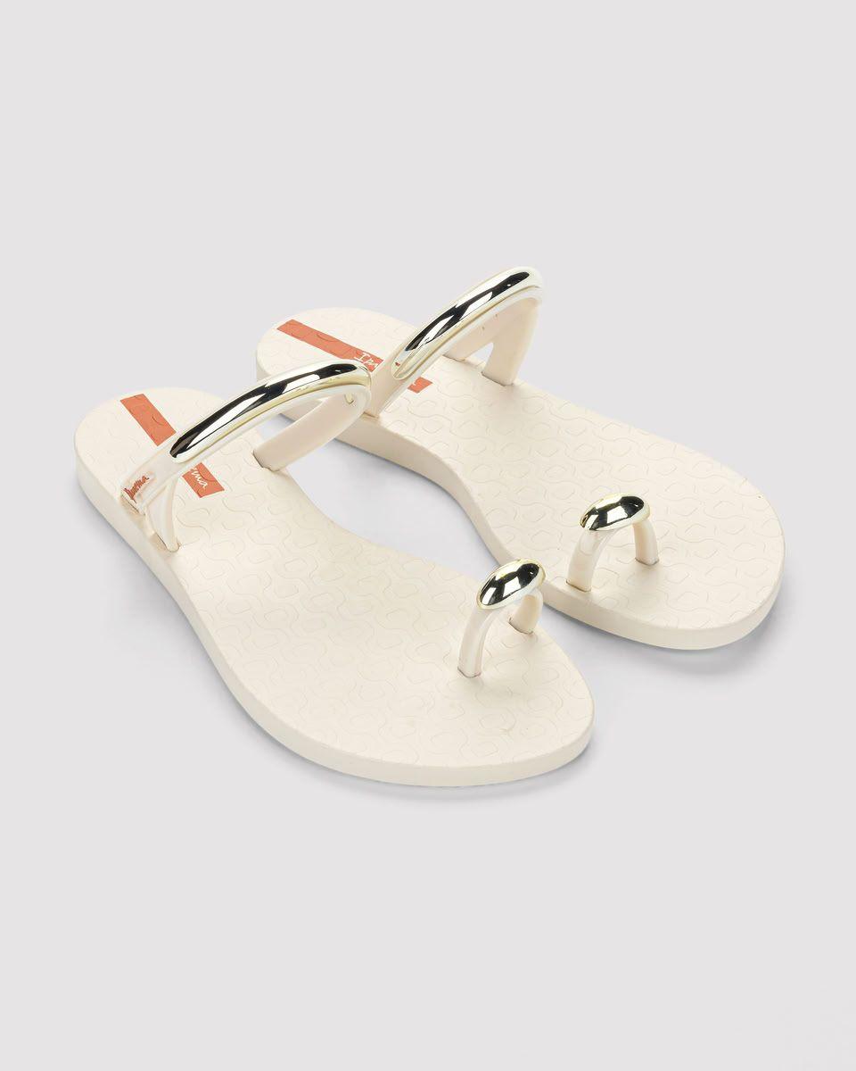 Sandalia Mujer Negro Beige Lux Ipanema-2