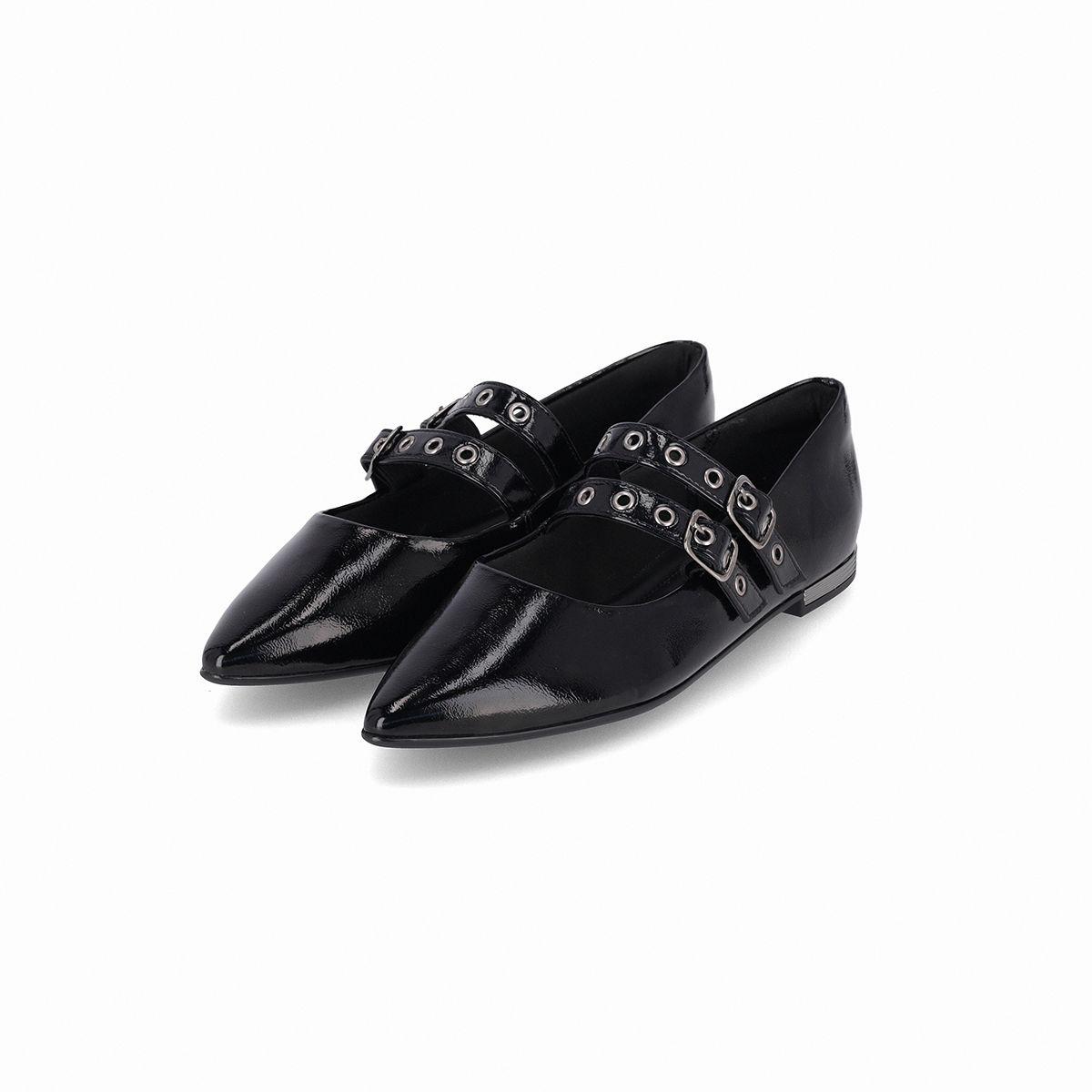 Zapato Mujer Negro Ana/Hebilla Piccadilly-1