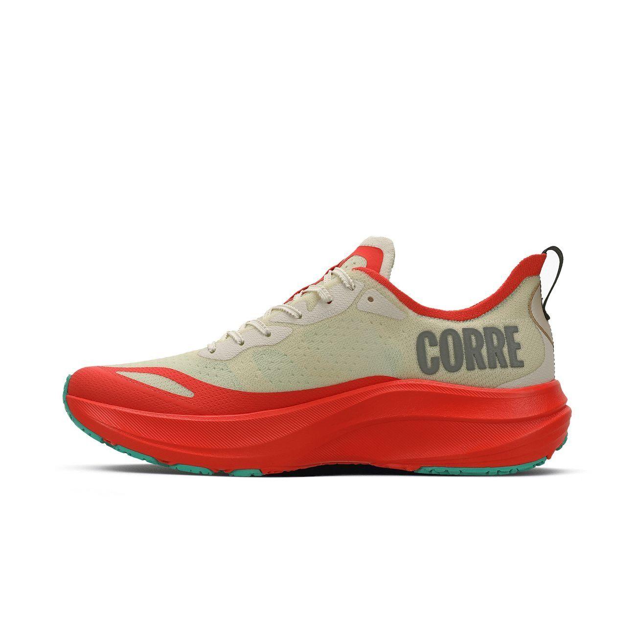 Zapatilla Running Mujer Corre 4 Celeste/Rojo/Arena-2