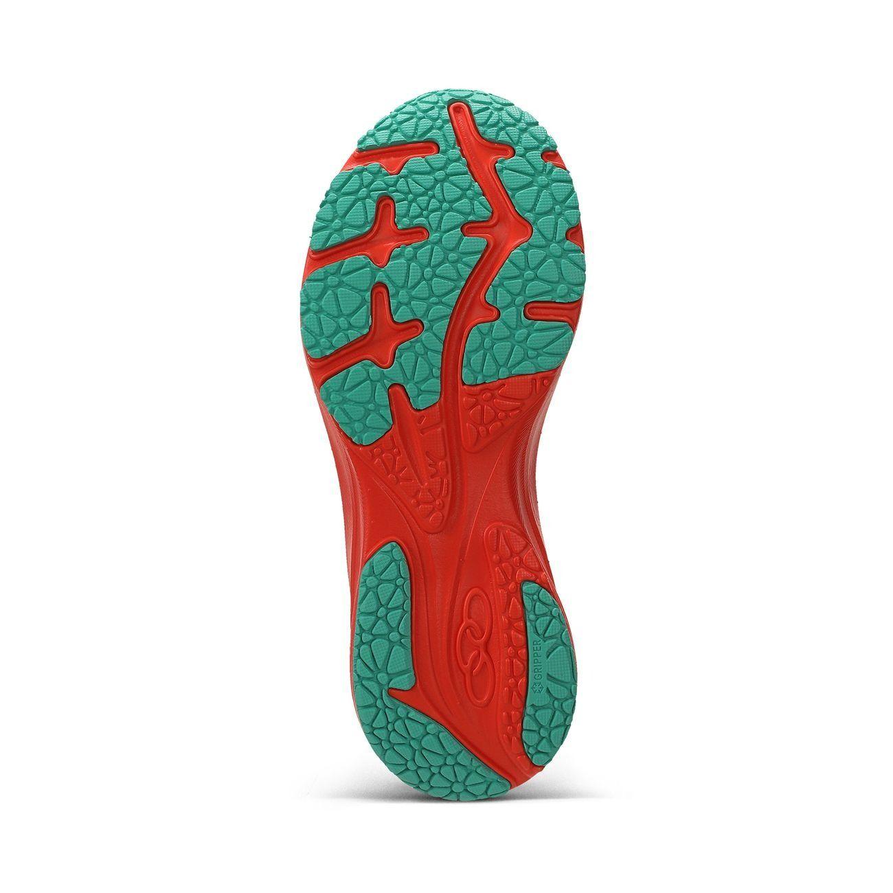 Zapatilla Running Mujer Corre 4 Celeste/Rojo/Arena-4