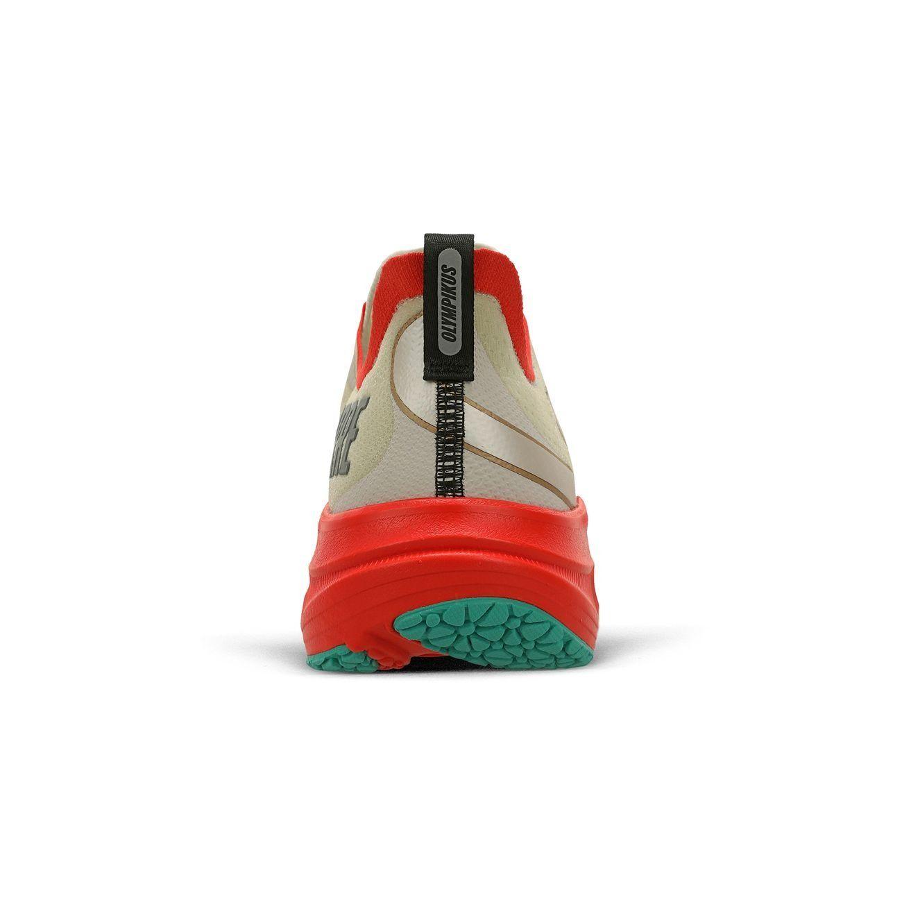 Zapatilla Running Mujer Corre 4 Celeste/Rojo/Arena-5