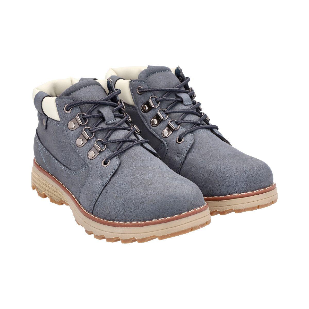 Botin Nobuck Azul Police-0