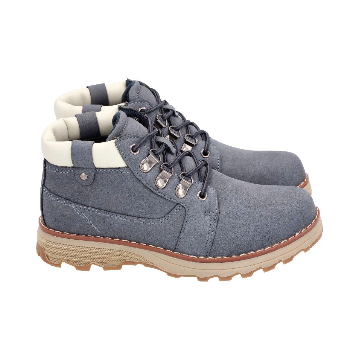 Botin Nobuck Azul Police-1