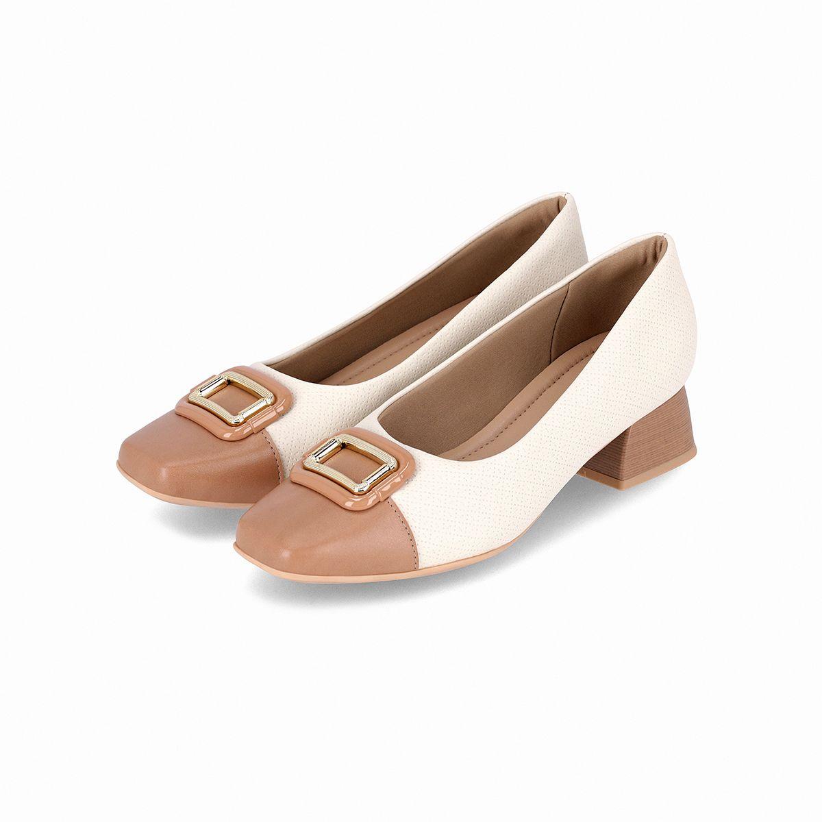 Zapato Mujer Blanco/Café Tati Piccadilly-0