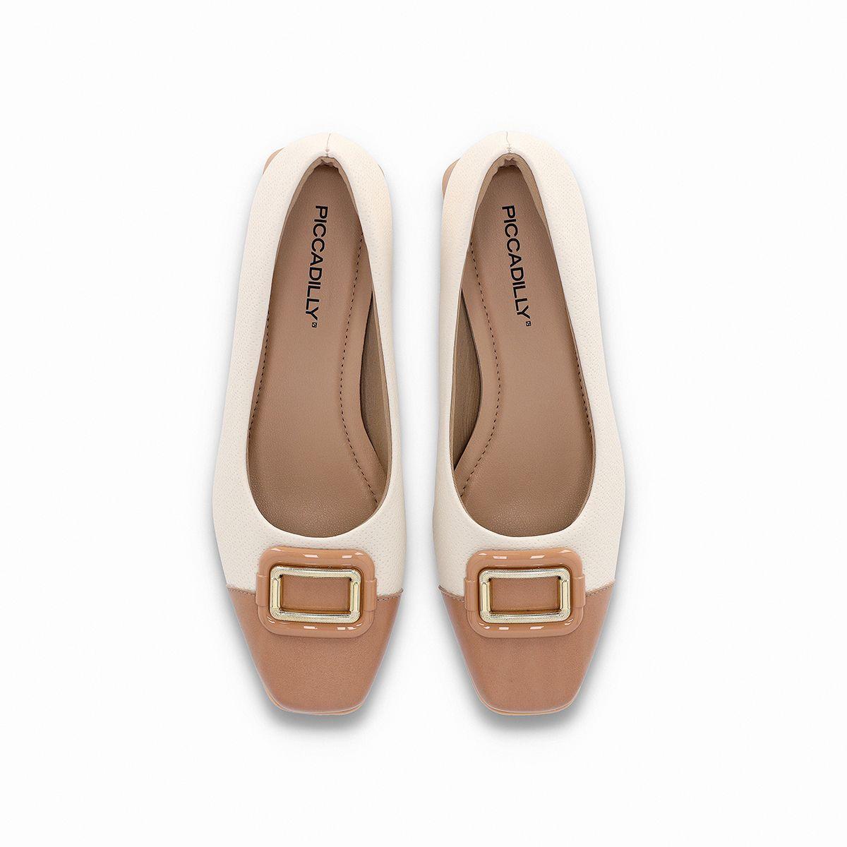 Zapato Mujer Blanco/Café Tati Piccadilly-2