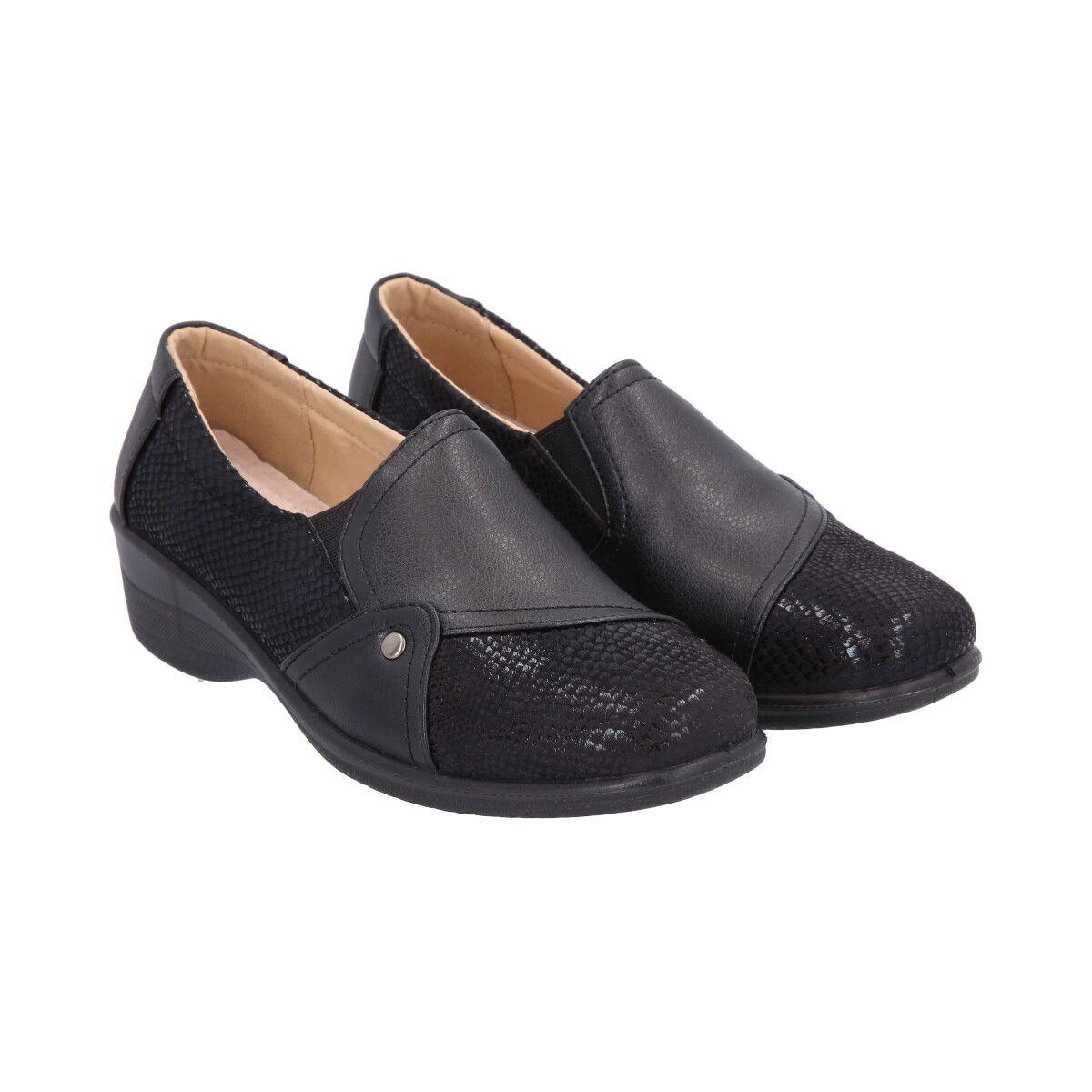 Zapato Mujer Negro North Police-1