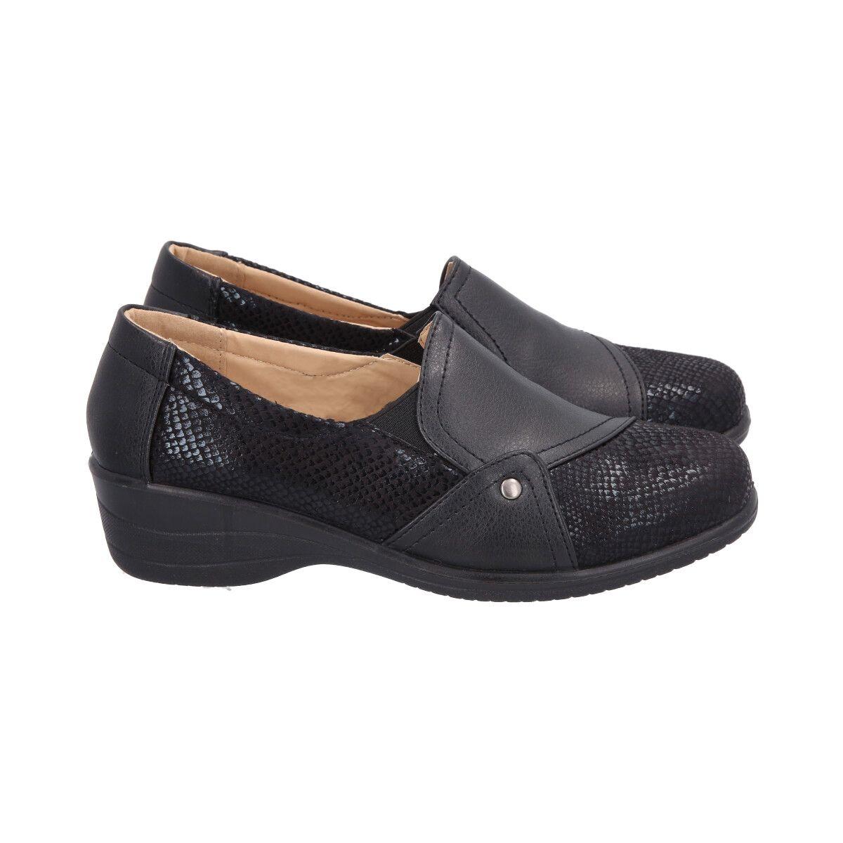 Zapato Mujer Negro North Police-3