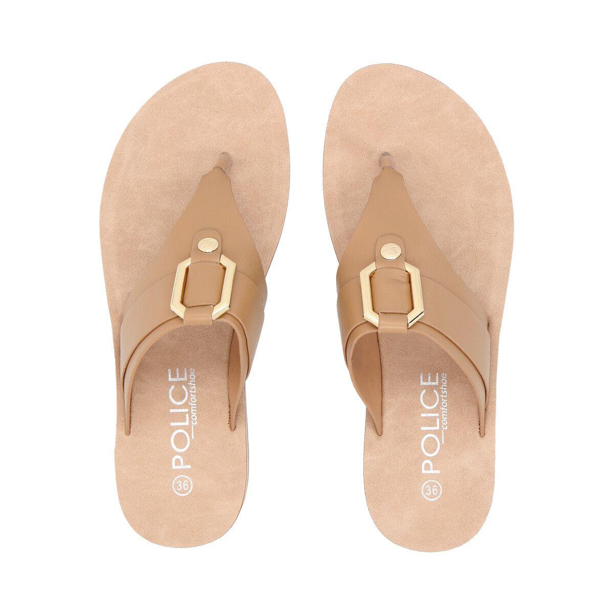 Sandalia Mujer Camel Sole Police-1