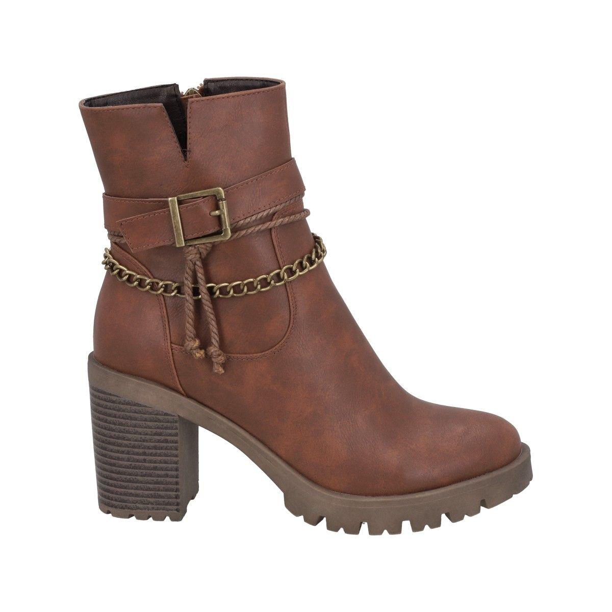Bota Mujer Café Alison Police-2