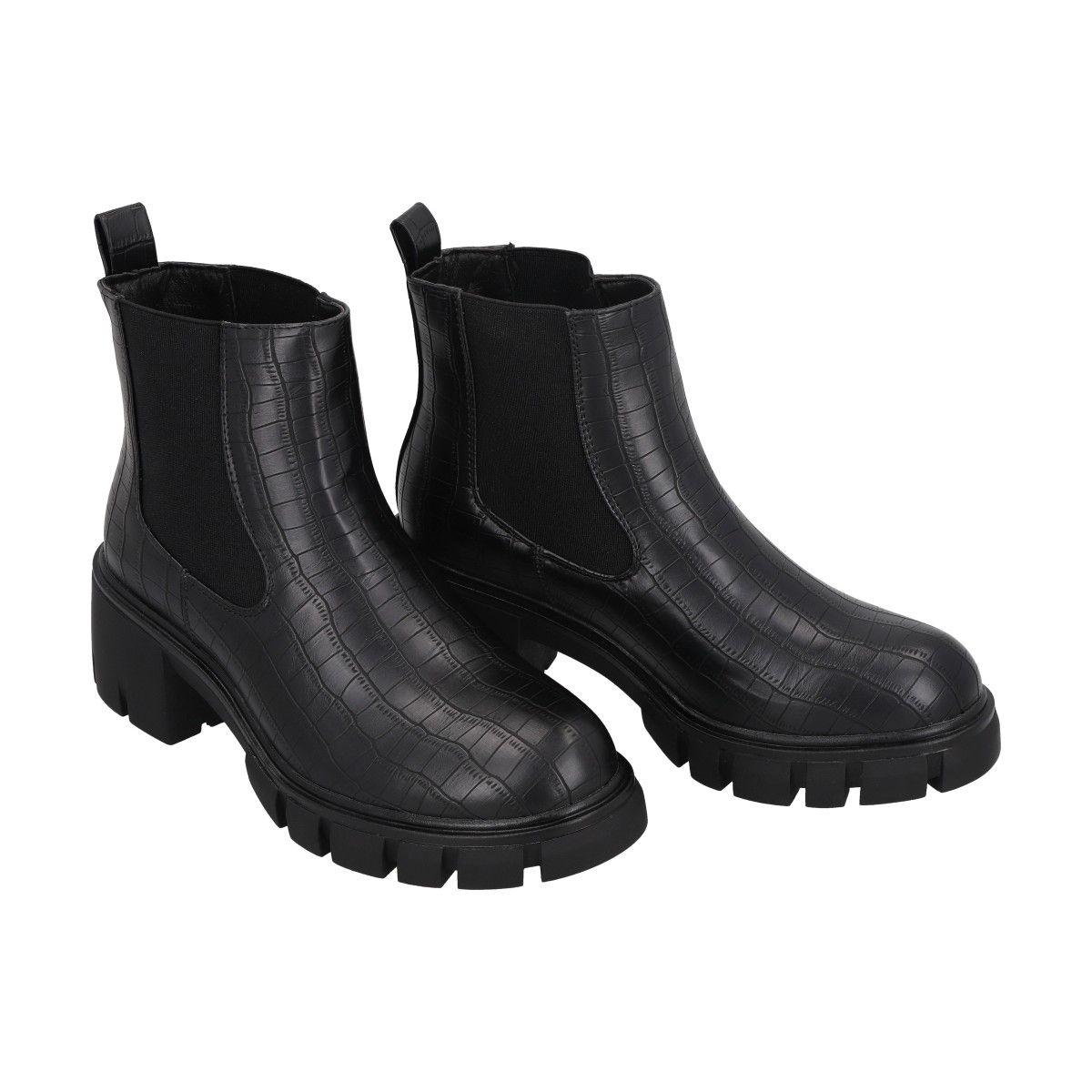 Botin Mujer Negro Dona Police-1