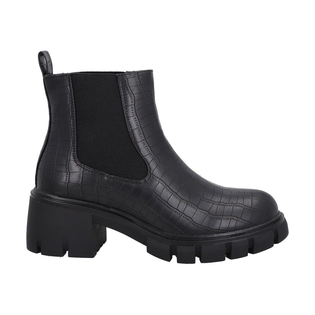Botin Mujer Negro Dona Police-0