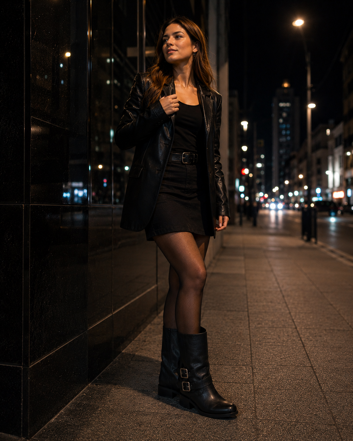 Bota Mujer Negro Martina Police-1
