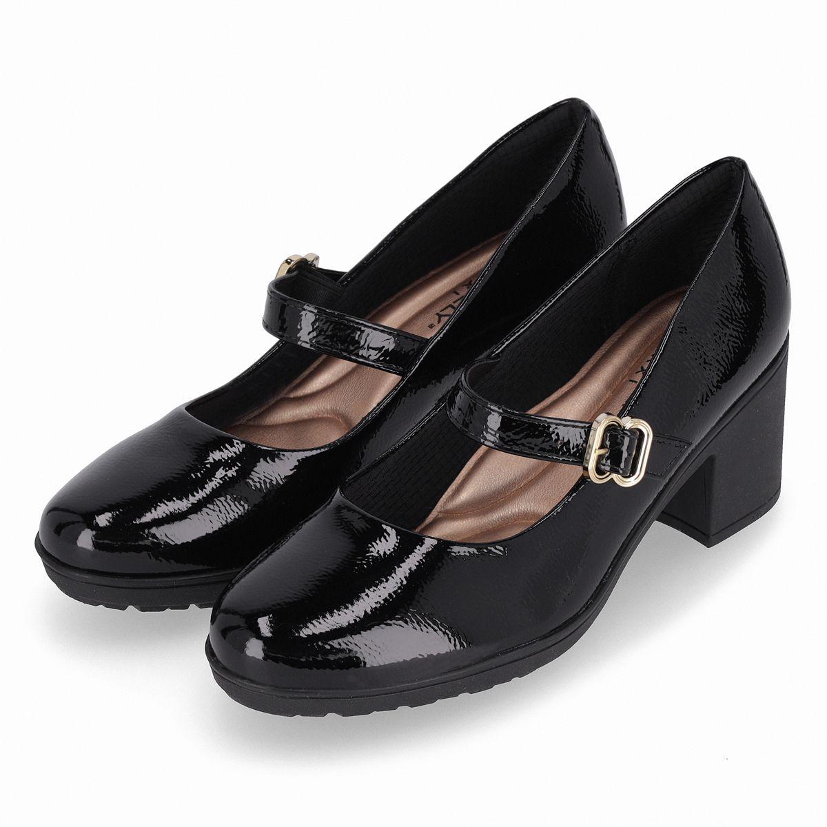 Zapato Mary Jane Mujer Negro/Charol Daiane Piccadilly-2