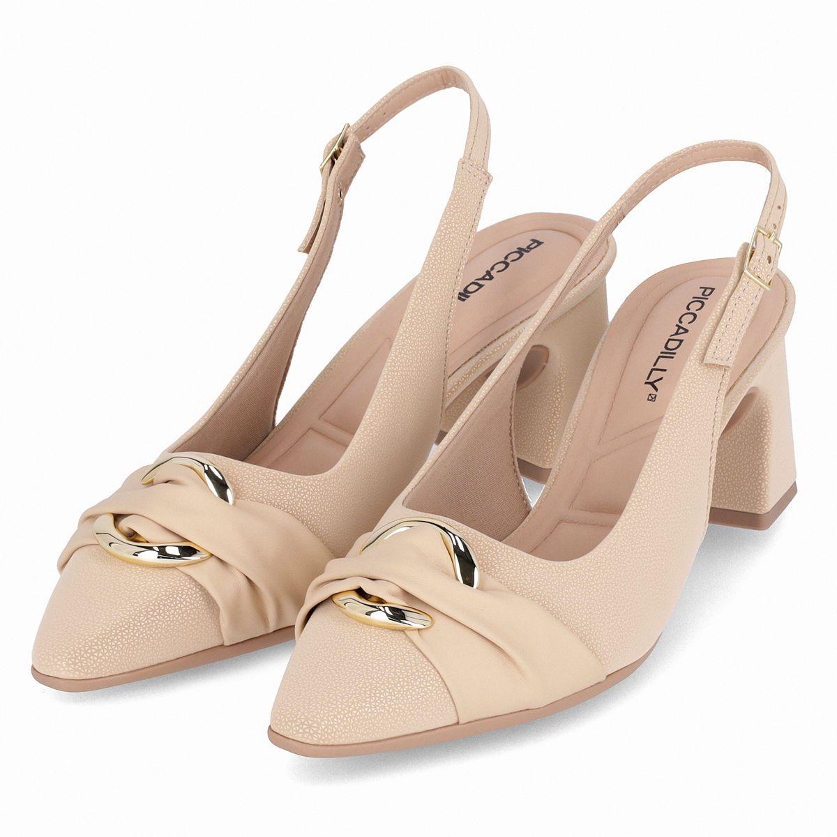 Zapato Mujer Dorado/Café Irene Piccadilly-3