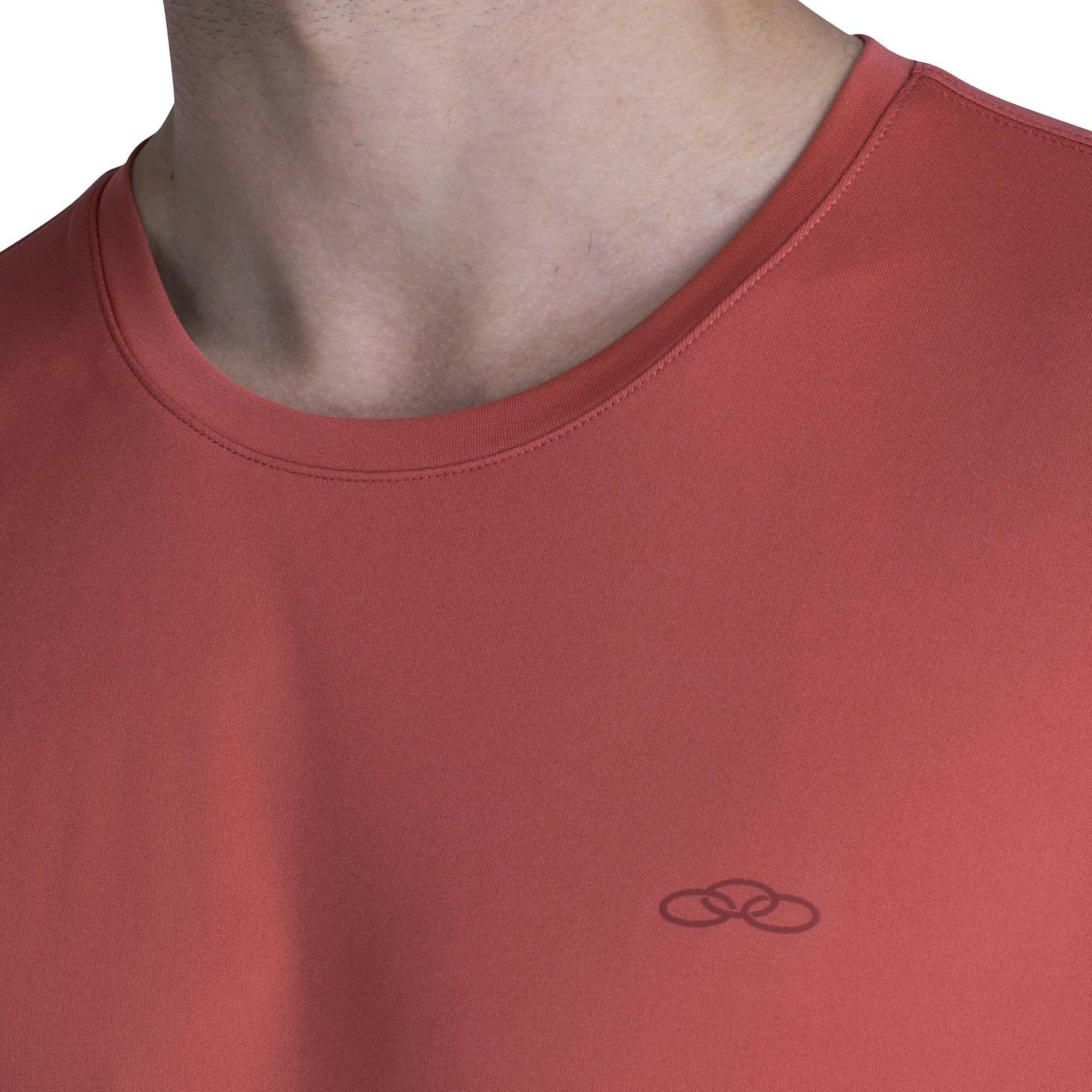 POLERA ESSENTIAL MANGA CORTA ROJIZA HOMBRE-3