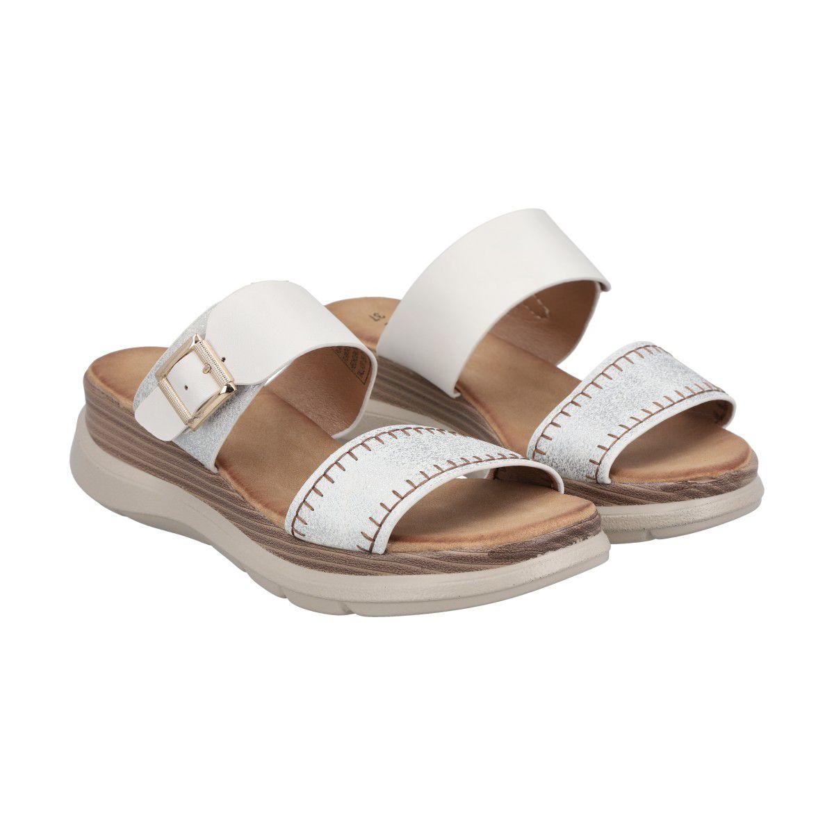 Sandalia Mujer Blanco Camelia Police-4