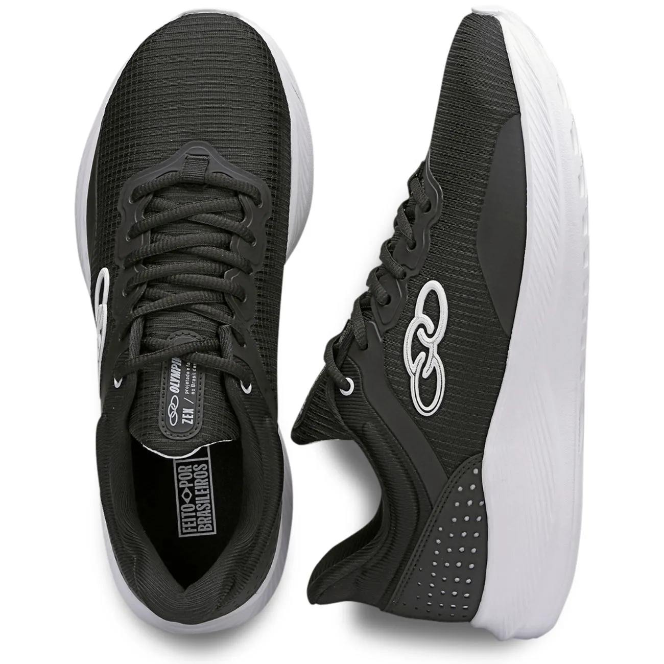 Zapatilla Hombre Zex Negro/Blanco-2