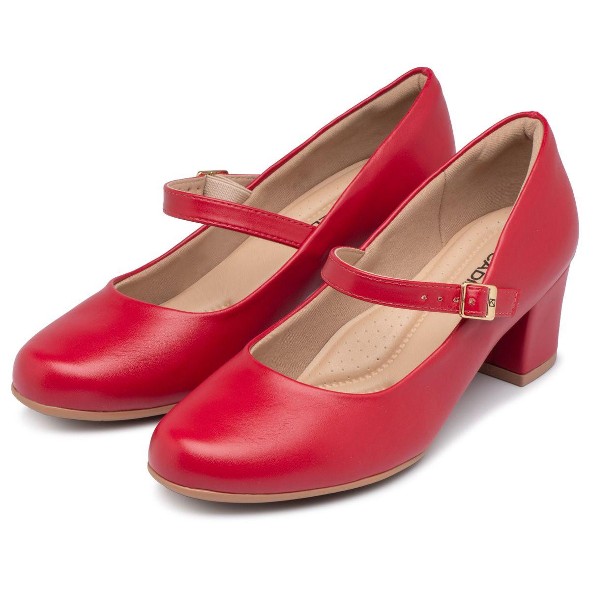 Zapato Mary Jane Laura Rojo Piccadilly-0