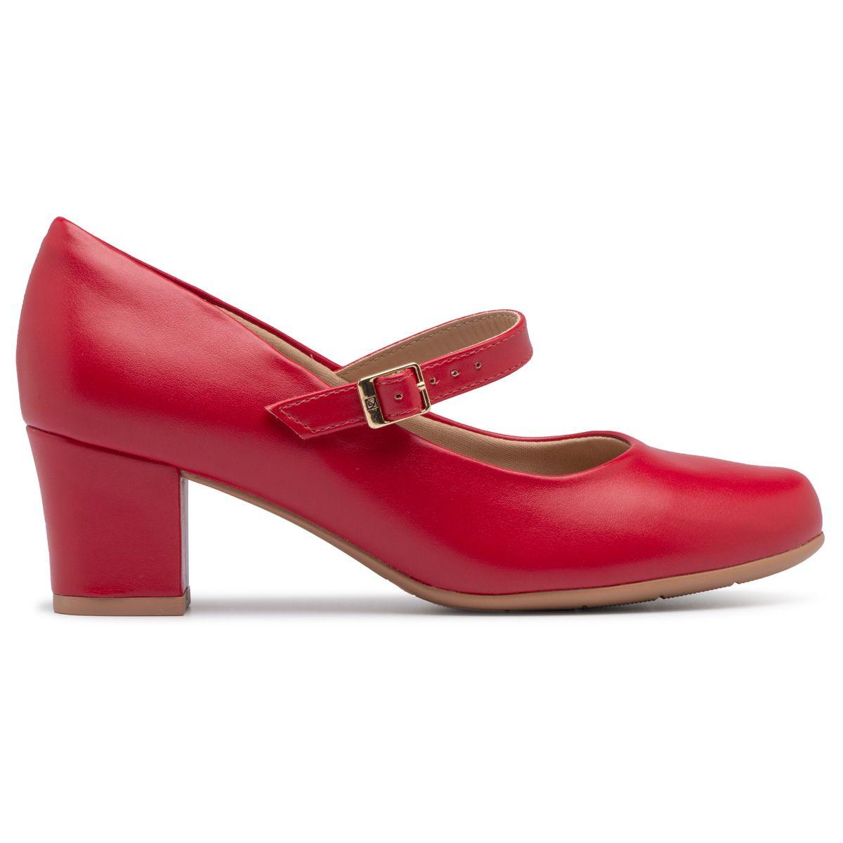Zapato Mary Jane Laura Rojo Piccadilly-1