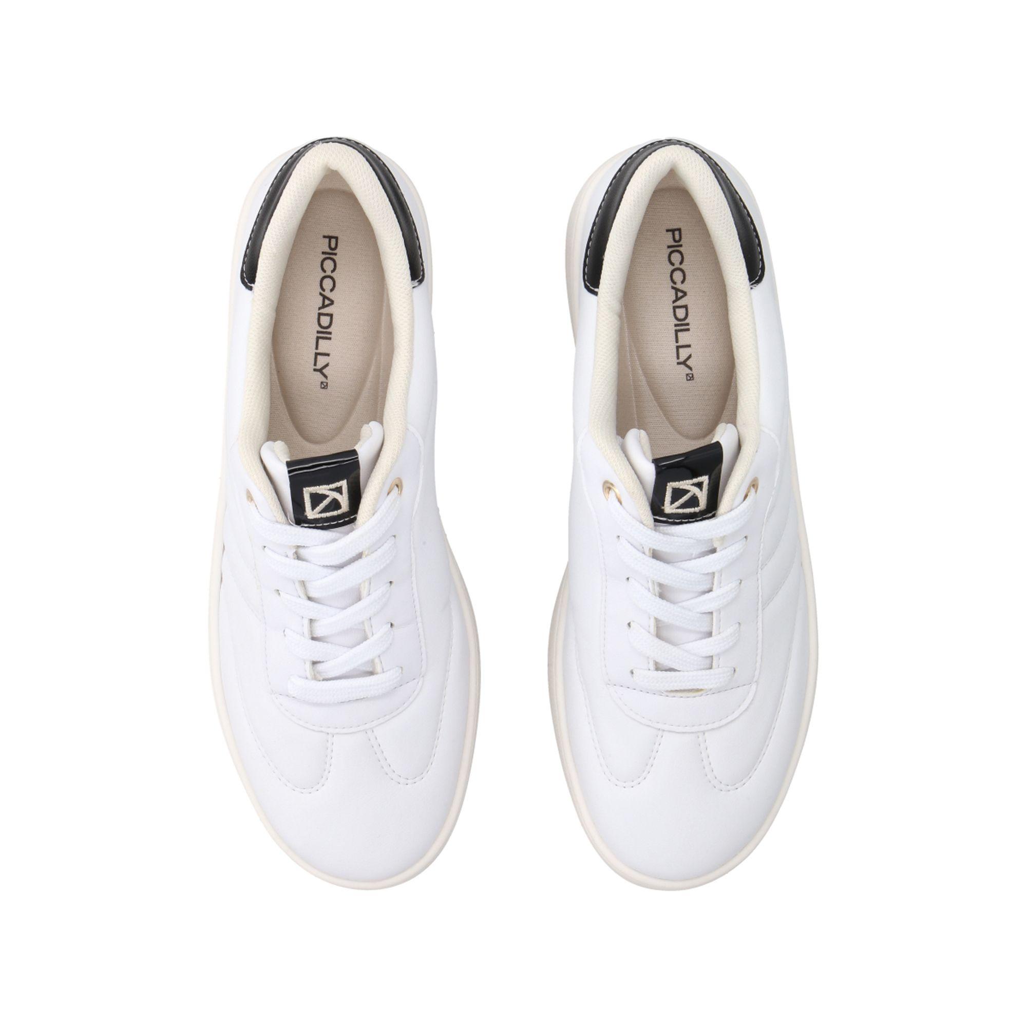 Zapatilla Mujer Blanco/Negro Beta 664 Piccadilly-1