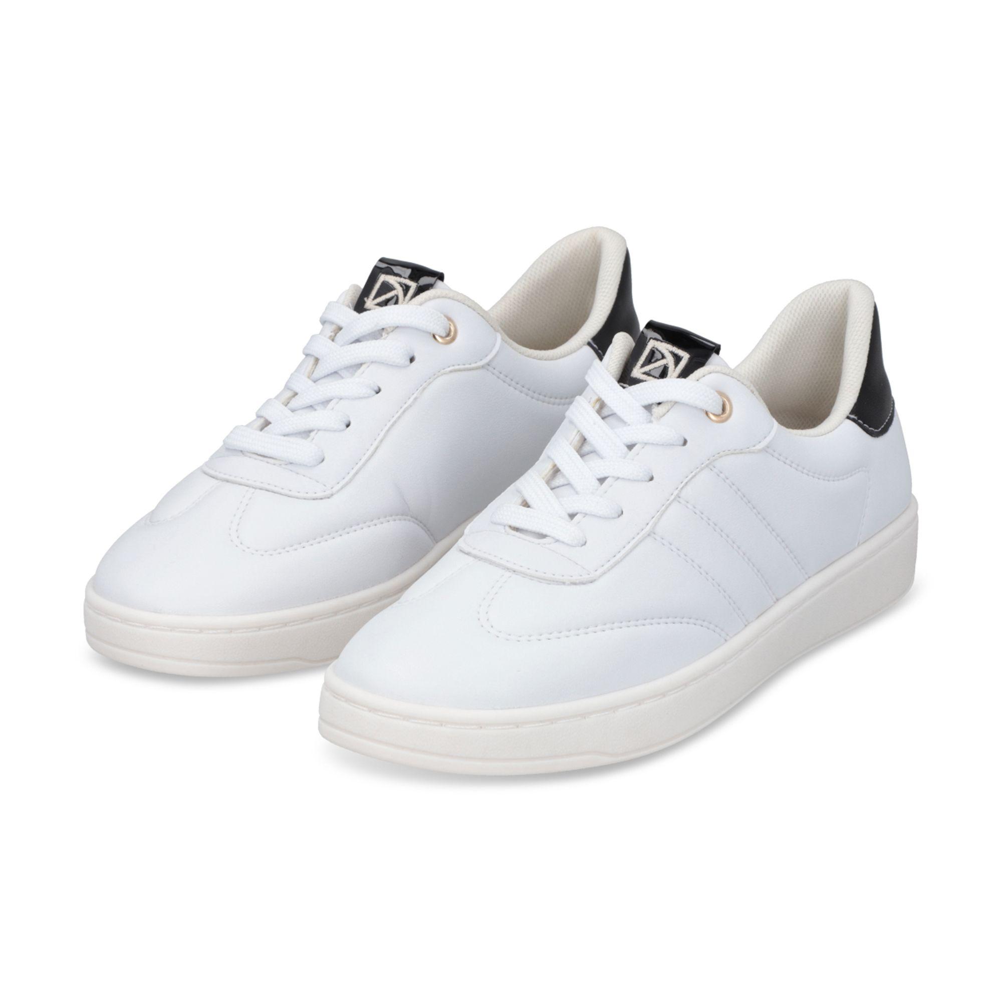 Zapatilla Mujer Blanco/Negro Beta 664 Piccadilly-2