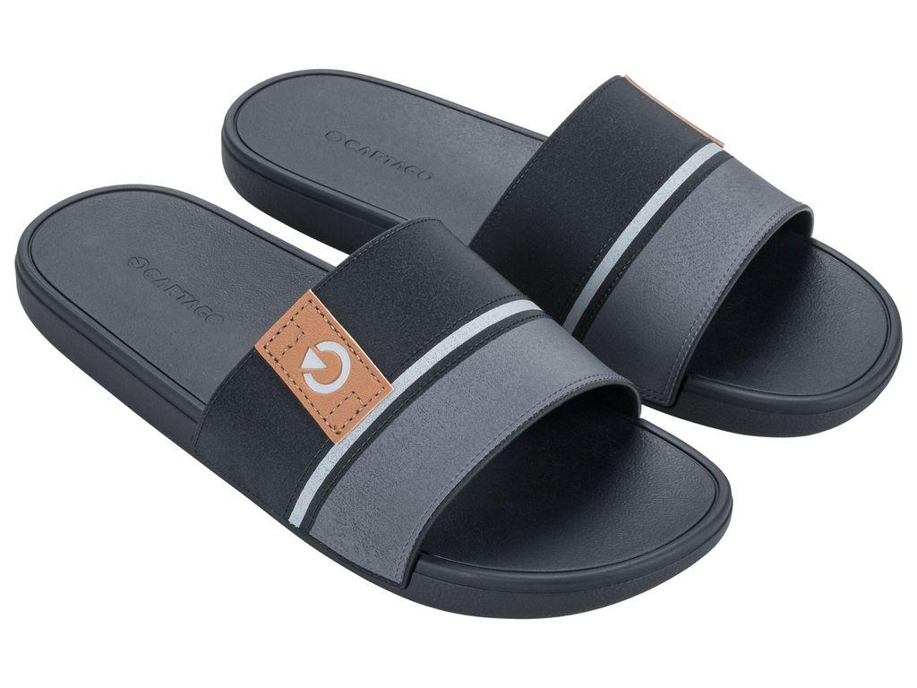 Sandalia Hombre Negro/Gris Dakar Slide Cartago-1