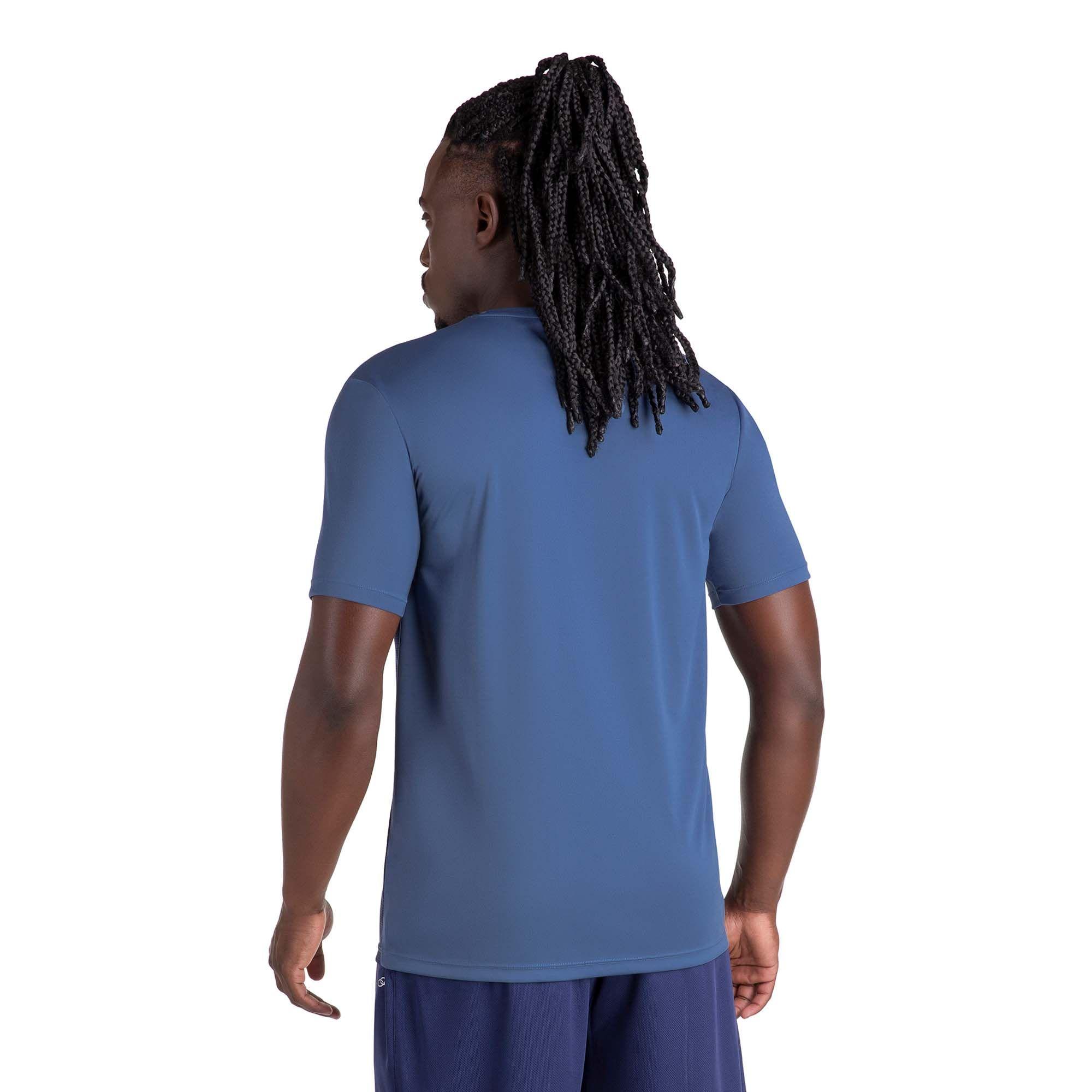 POLERA BASIC STAMP MANGA CORTA AZUL HOMBRE-2