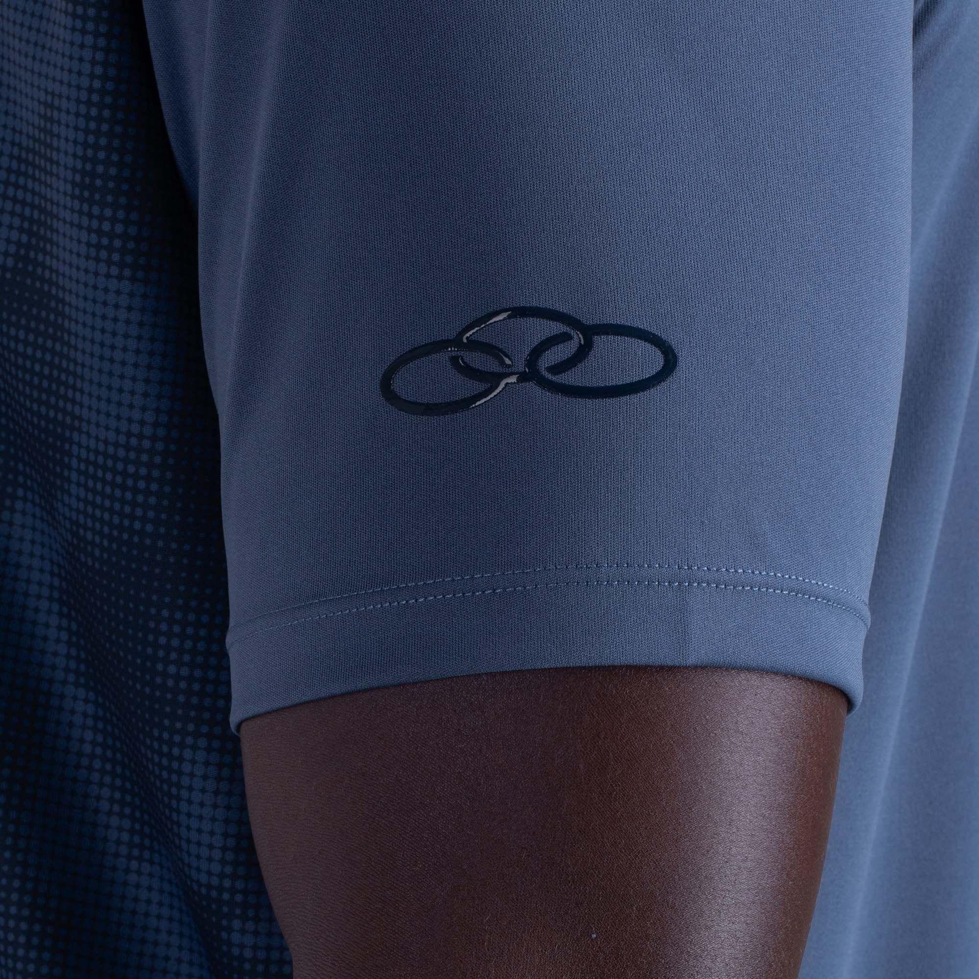 POLERA BASIC STAMP MANGA CORTA AZUL HOMBRE-4