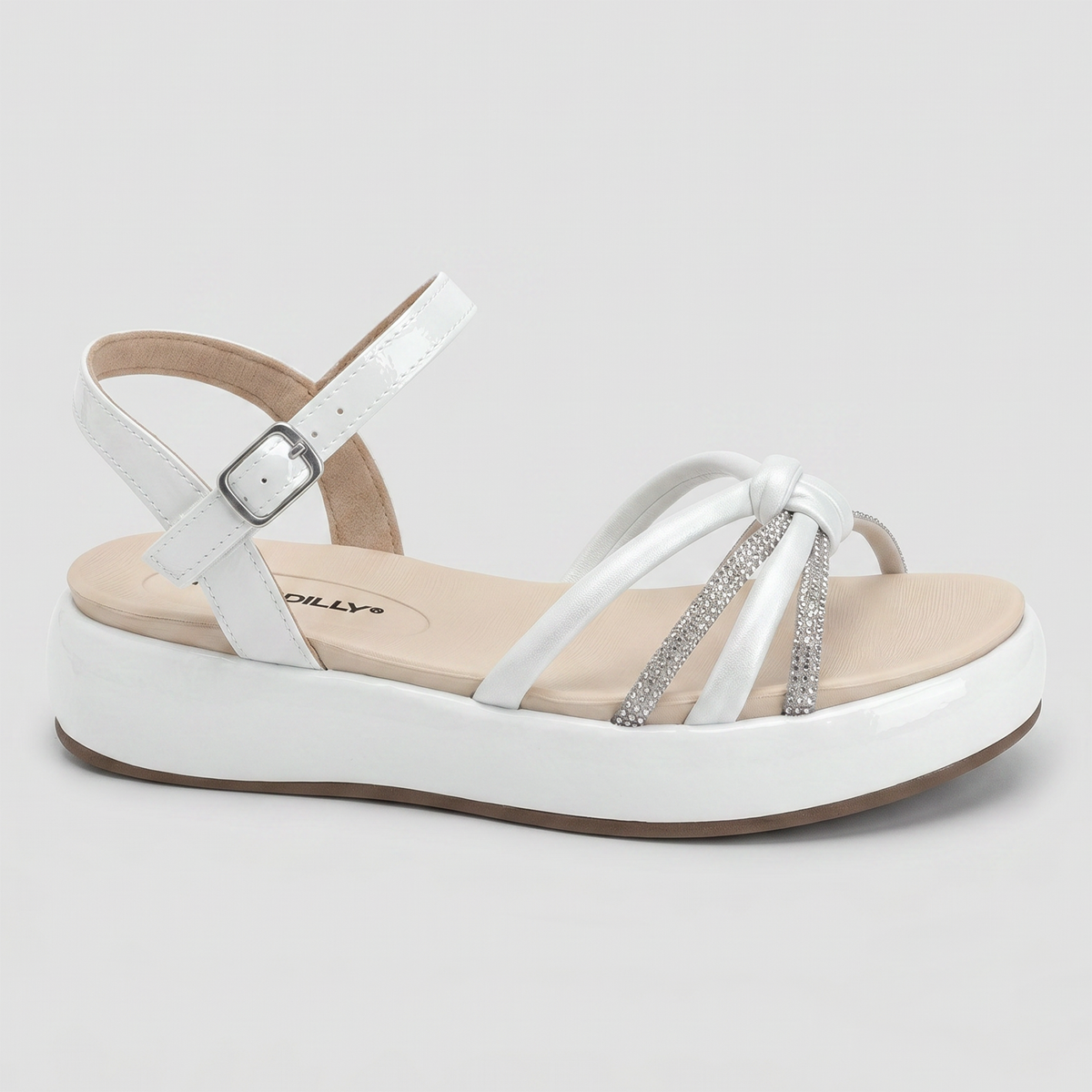 Sandalia Mujer Blanco/Strass Sol 66 Piccadilly-0