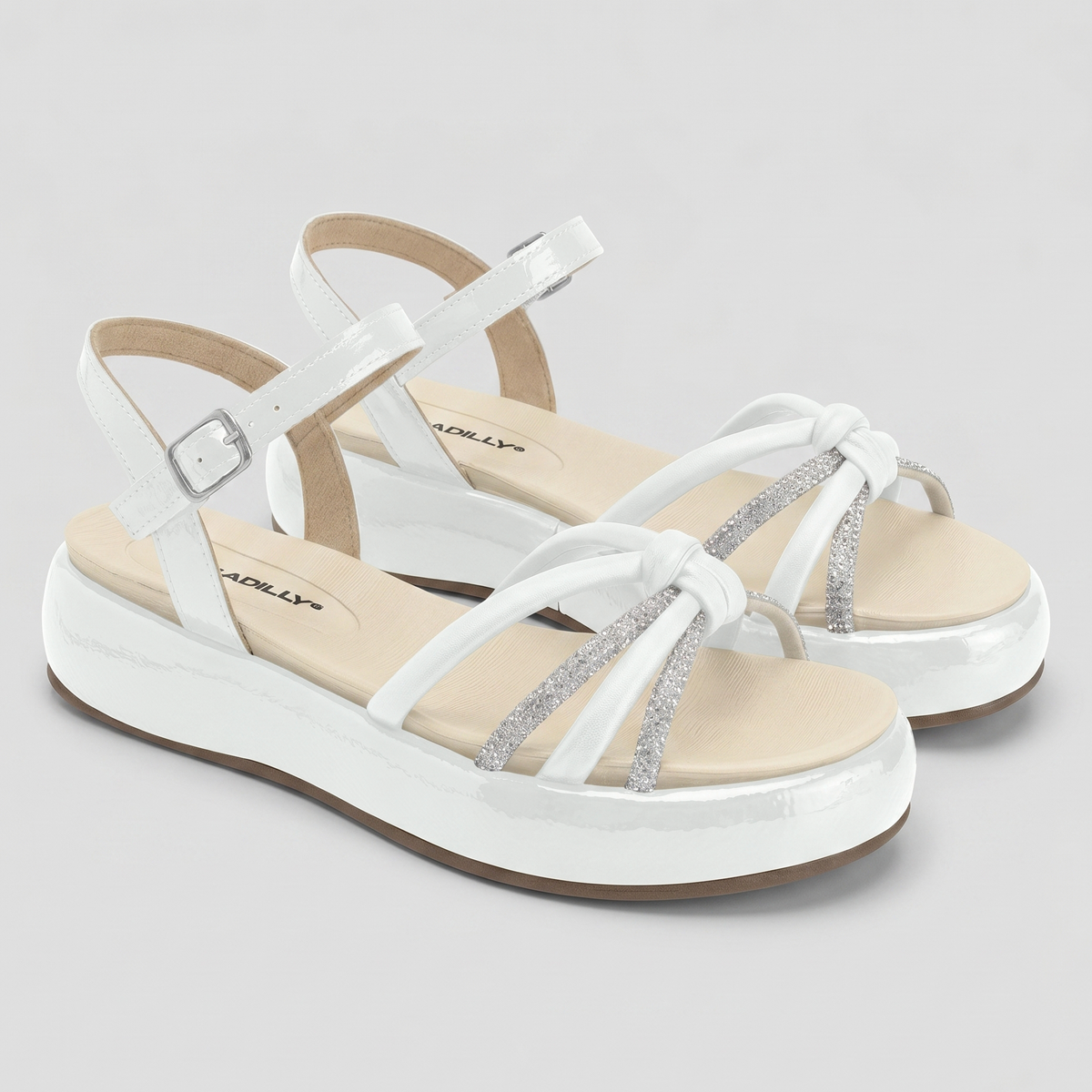 Sandalia Mujer Blanco/Strass Sol 66 Piccadilly-2
