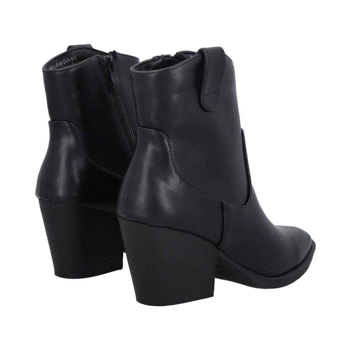 Bota Mujer Negro Juana Police-1