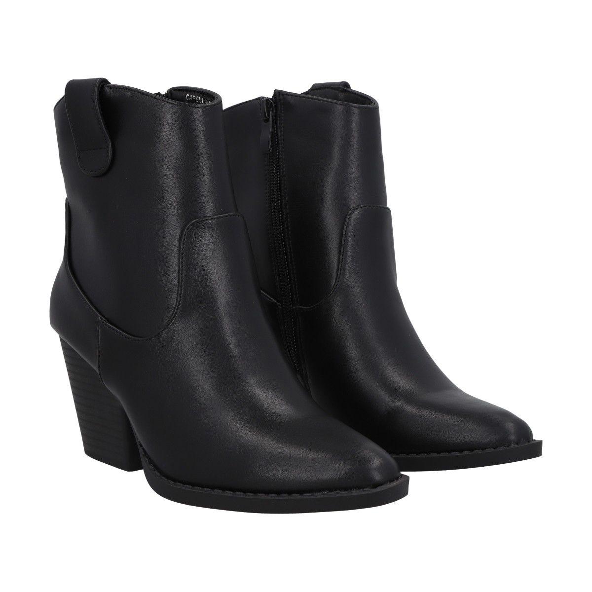 Bota Mujer Negro Juana Police-4