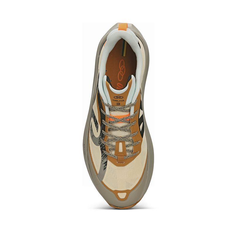 Zapatilla Mujer Trail Running CORRE TRILHA 3 Crema/Multi-3