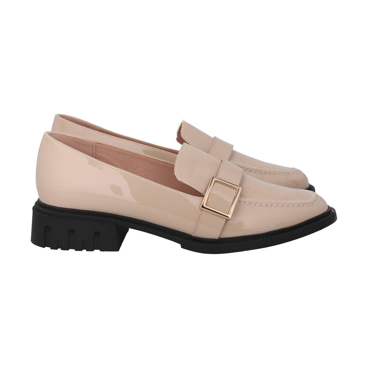 Mocasin Mujer Beige Comfy Police-2