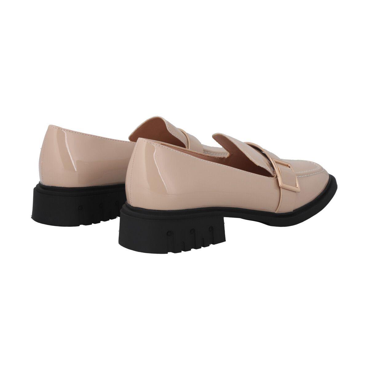 Mocasin Mujer Beige Comfy Police-3